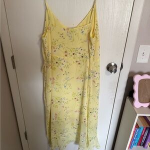 Loft Yellow Chiffon Dress